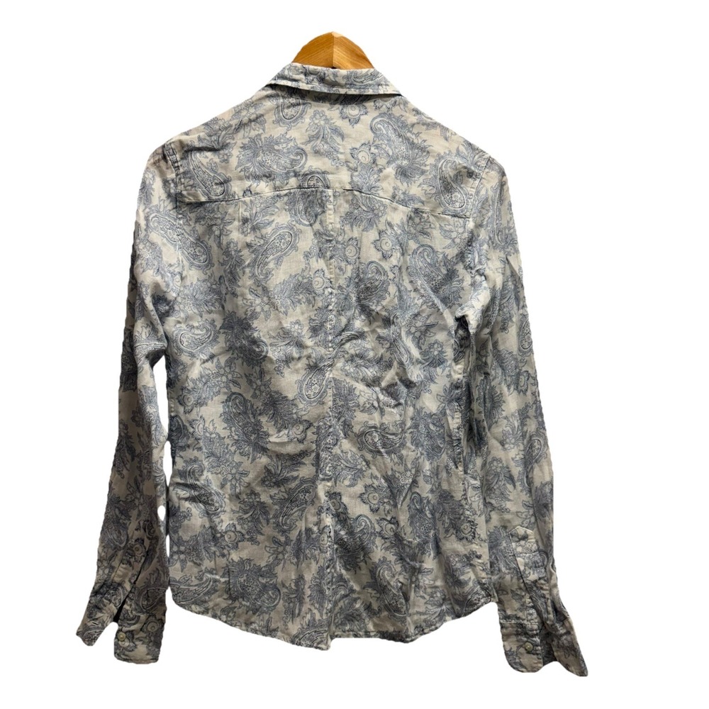 Frank & Eileen Linen Paisley Button-Down Shirt - Picture 4 of 5